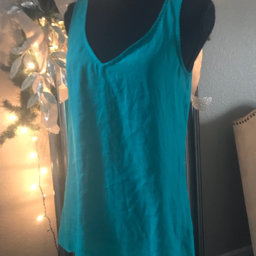 Green Tank Blouse